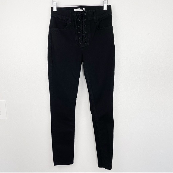 Reformation Denim - Reformation‎ Black Jaden High Rise Denim Jeans